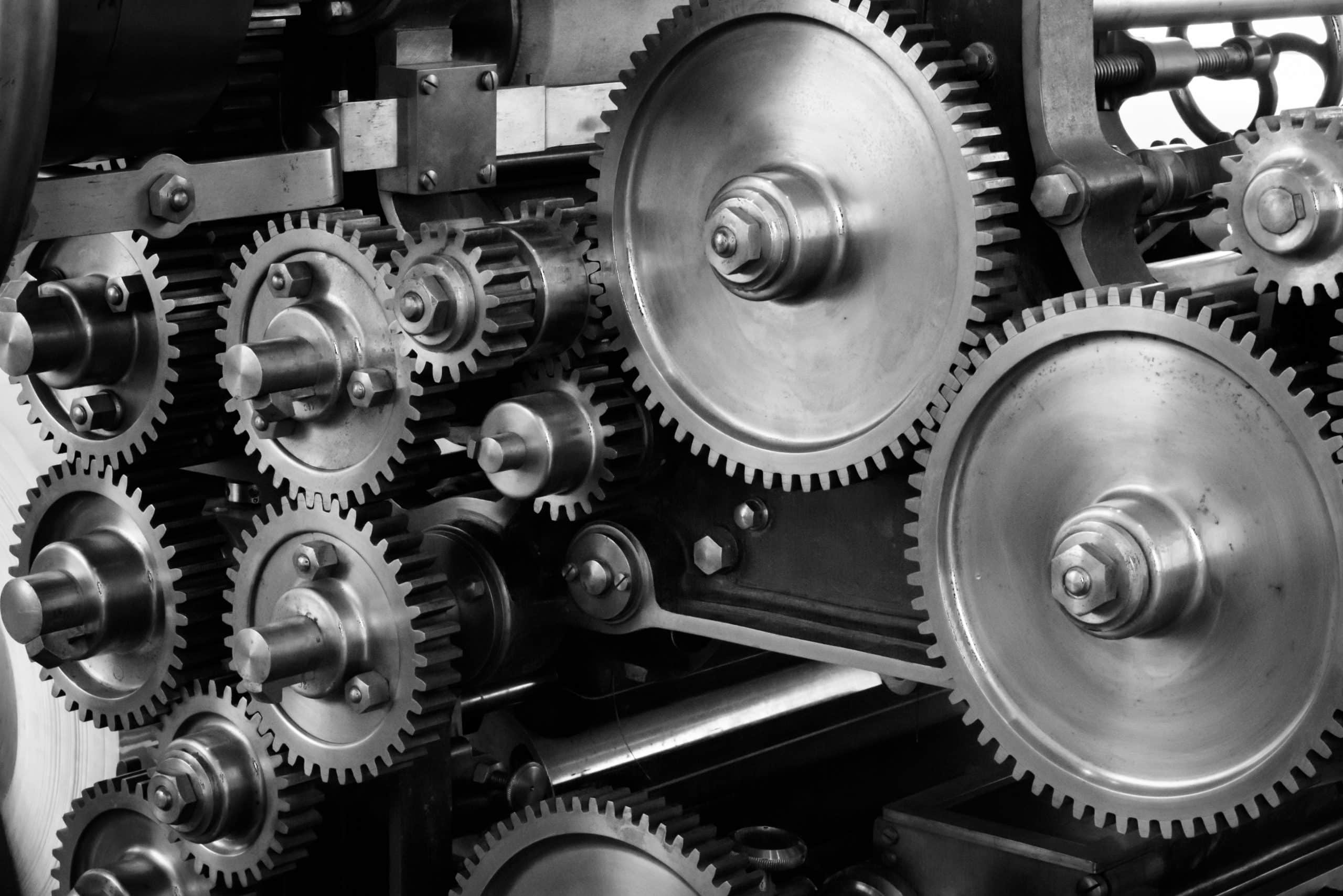 Gears Gray Scale Photo